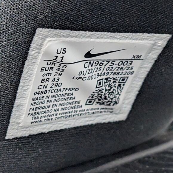 Nike Victori One Men's Everyday Slide Sandals Logo Black Size US11 EU45 - Picture 7 of 13